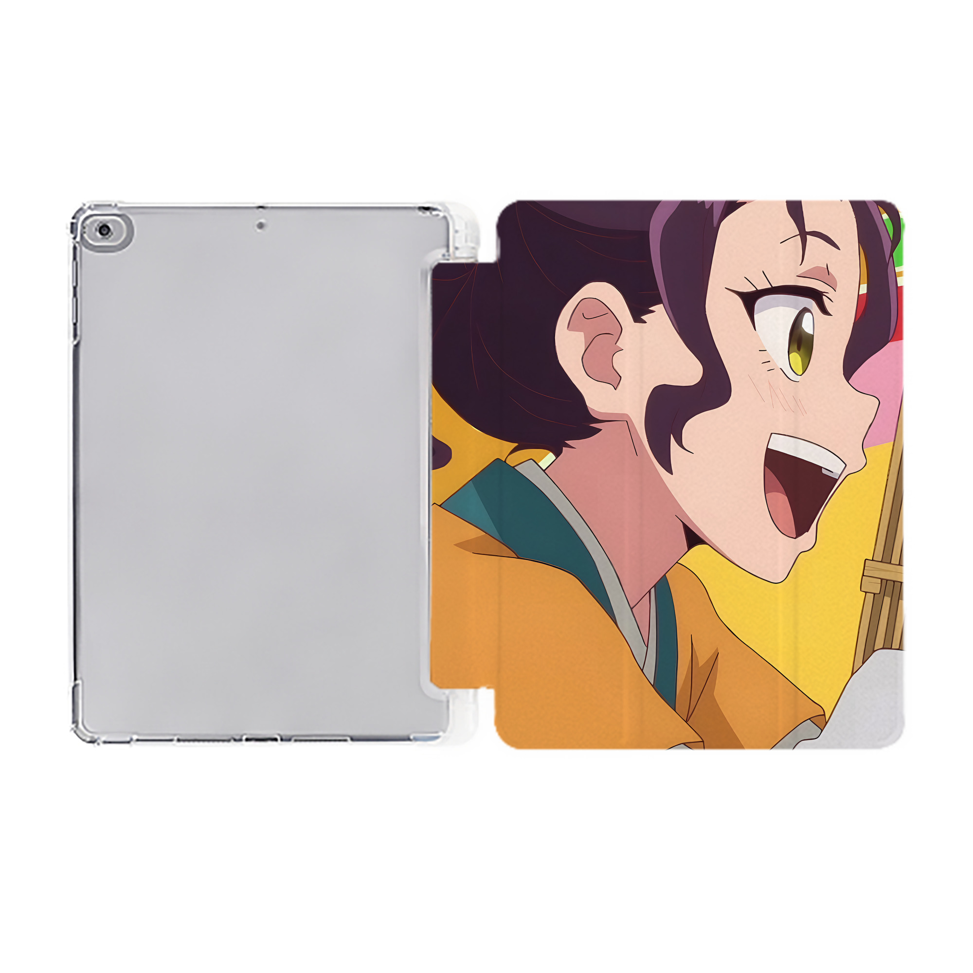 （画像用） 薬屋のひとりごと The Apothecary Diaries IPad ケース ペン収納付き 三つ折りスタンド PUレザー×シリコン 対応機種9.5/10.5/10.9インチ